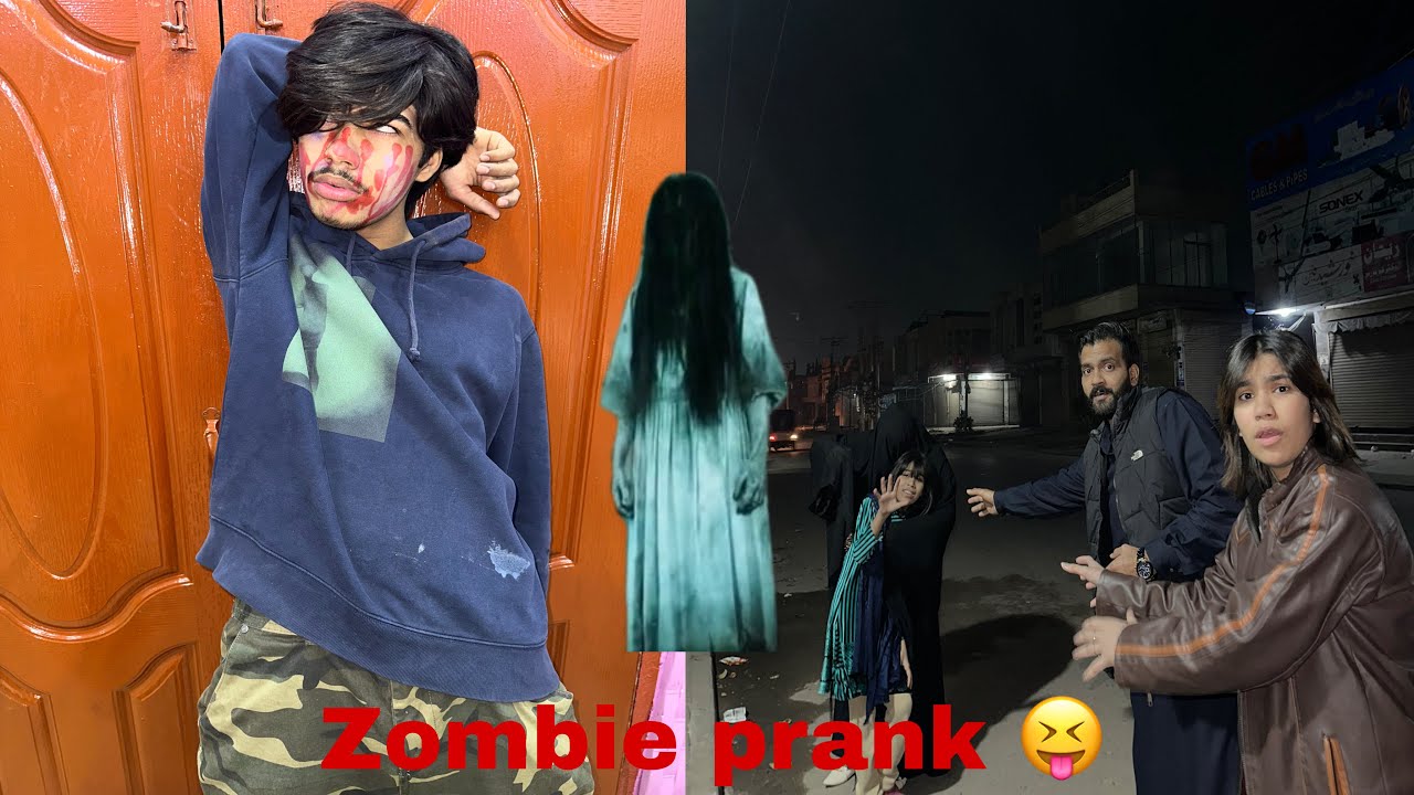 Dua family k sth zombie prank Kia 😝