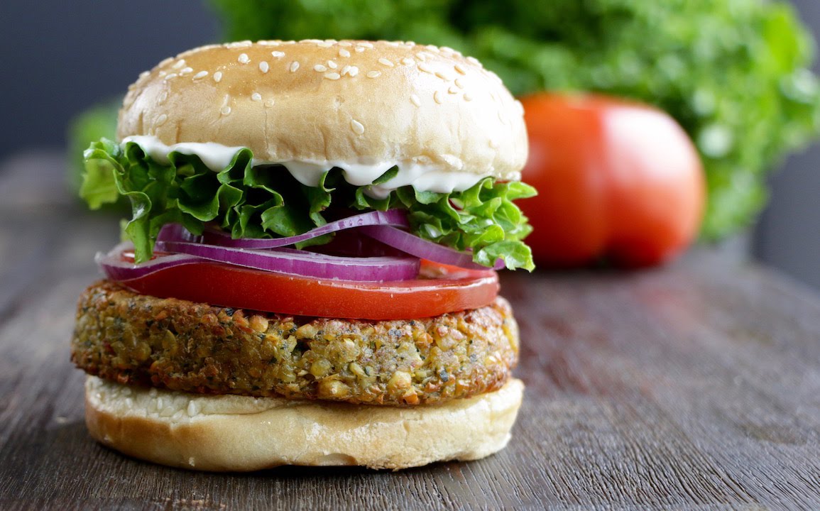 Falafel Burger | The Buddhist Chef