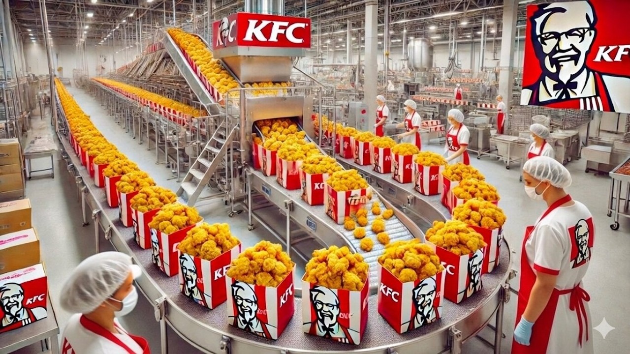 Inside the KFC Factory — How Fried Chicken Is Made in Massive Food Factories