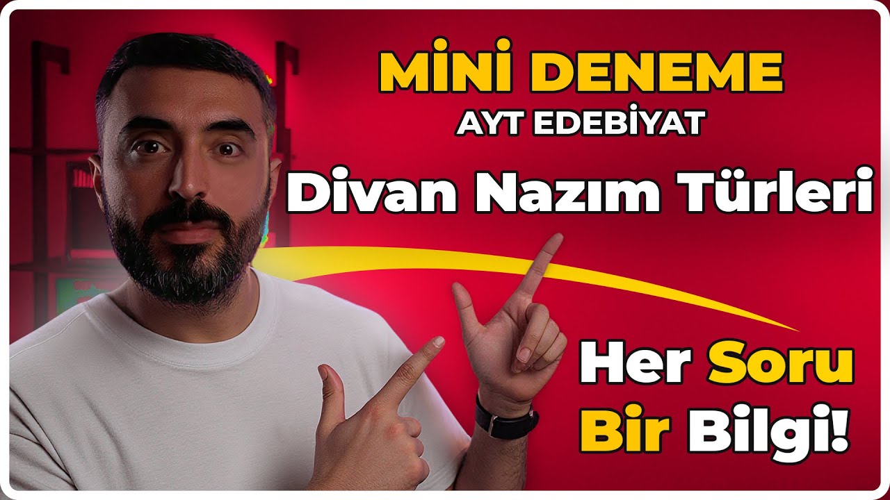 MİNİ DENEME: Divan Edebiyatı Nazım Türleri FULL TEKRAR | AYT EDEBİYAT 2025