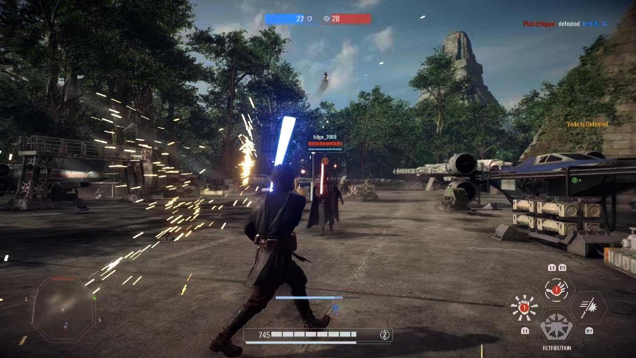 Han carried on Yavin 4 in HvV