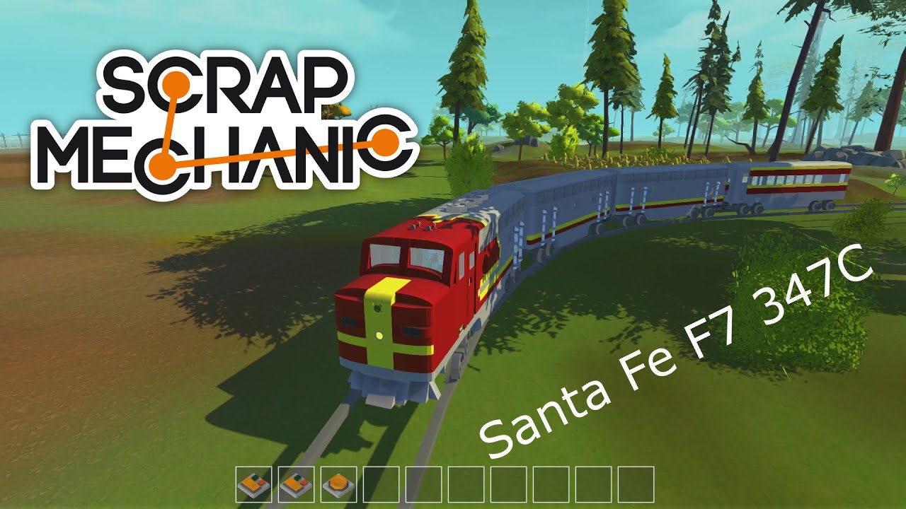 Scrap Mechanic Train Santa Fe F7 347C - Pociąg Santa Fe F7 347C [Industrial vehicles]