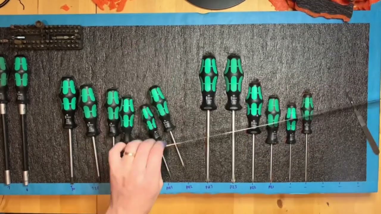 Toolbox foam tray insert DIY with shadowfoam - how to - with timelapse