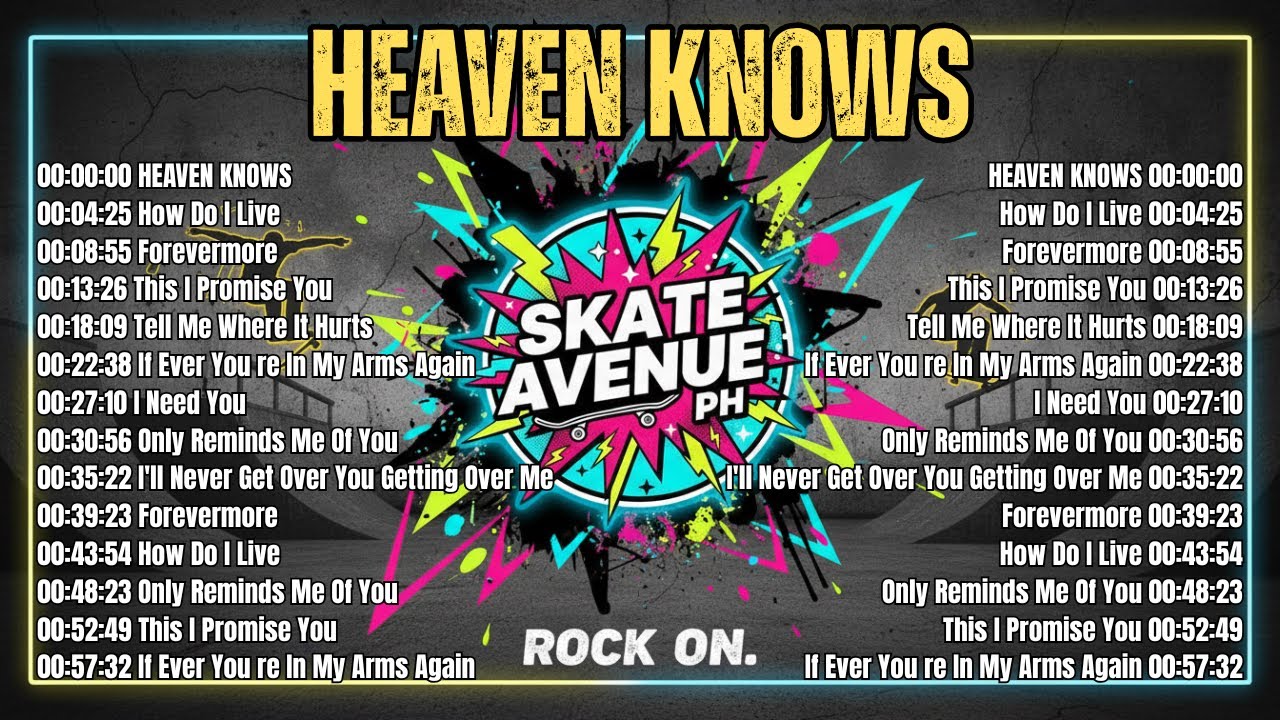 Heaven Knows | Skate Avenue PH (Rock Cover) Non Stop Lyrics | Playlist 2026