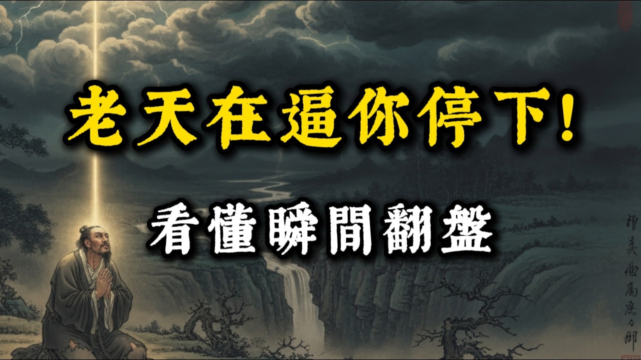 人生跌入穀底，千萬別瞎折騰！看懂王陽明這招“裝死術”，老天都會幫你翻盤！【強者謀略】