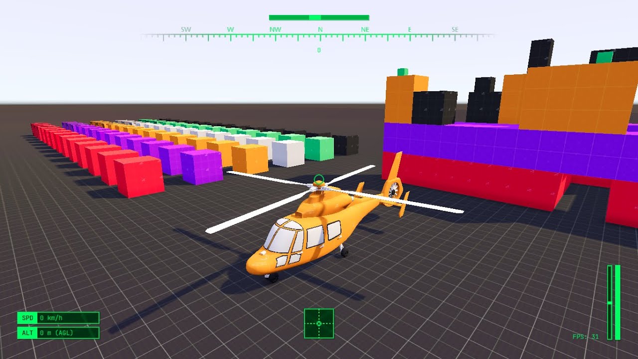 Thalassikopter Prototype: Helicopter Flight Control Prototype with Godot Engine 3.4