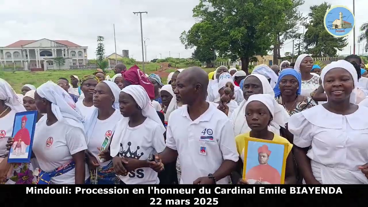 Procession du 22 mars 2025  dans la ville de Mindouli