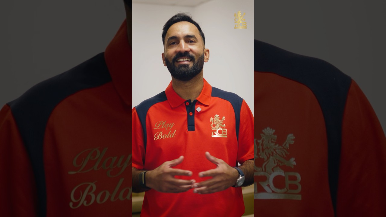 Our Batting Coach and Mentor Dinesh Karthik welcomes Venkatesh Iyer to RCB