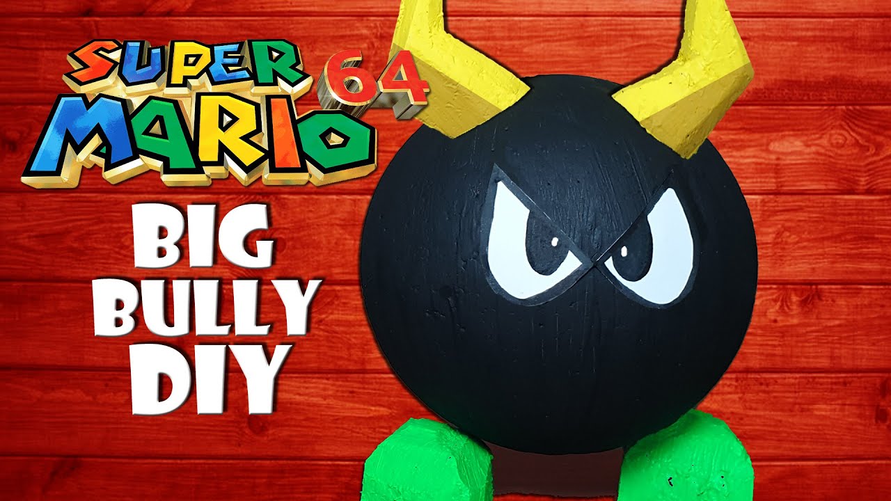 Big Bully basteln aus Super Mario 64 - DIY big bully from Nintendo Switch 3D All Stars [4K]