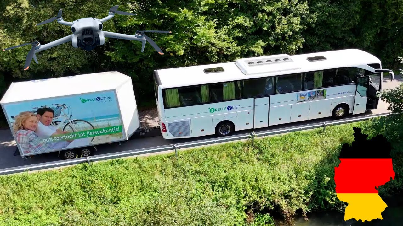MET DE TOURINGCAR EN DE FIETSTRAILER DOOR DUITSLAND ! VLIEG MET MIJ MEE OP DEZE MOOIE REIS !