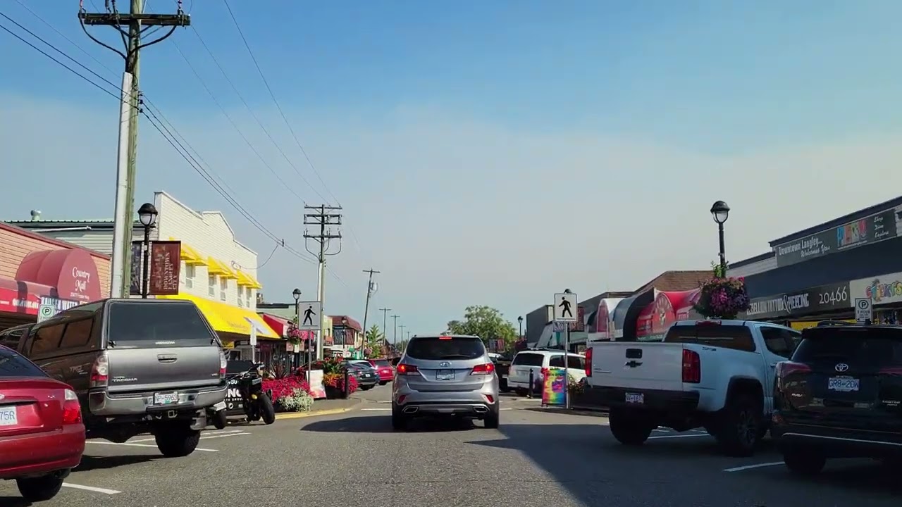 Driving around Downtown Langley, BC 🇨🇦 2023