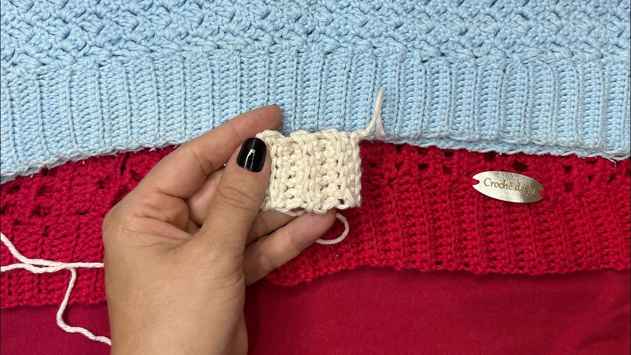 Ponto sanfona! Croch&ecirc; ! Blusa de croch&ecirc; ! Ponto f&aacute;cil em croch&ecirc; ! Ponto fantasia em croch&ecirc; !