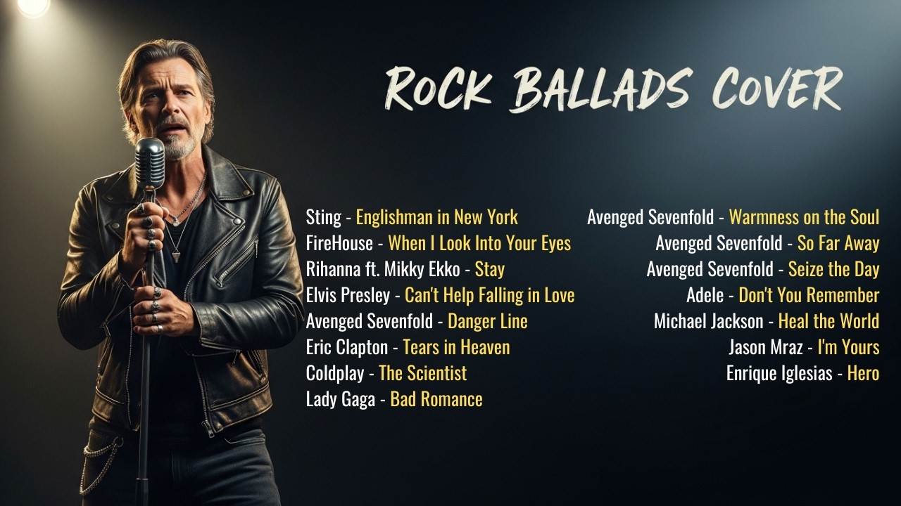 Rock Ballads Cover Playlist 🎸🌙 | Chill, Sad & Powerful