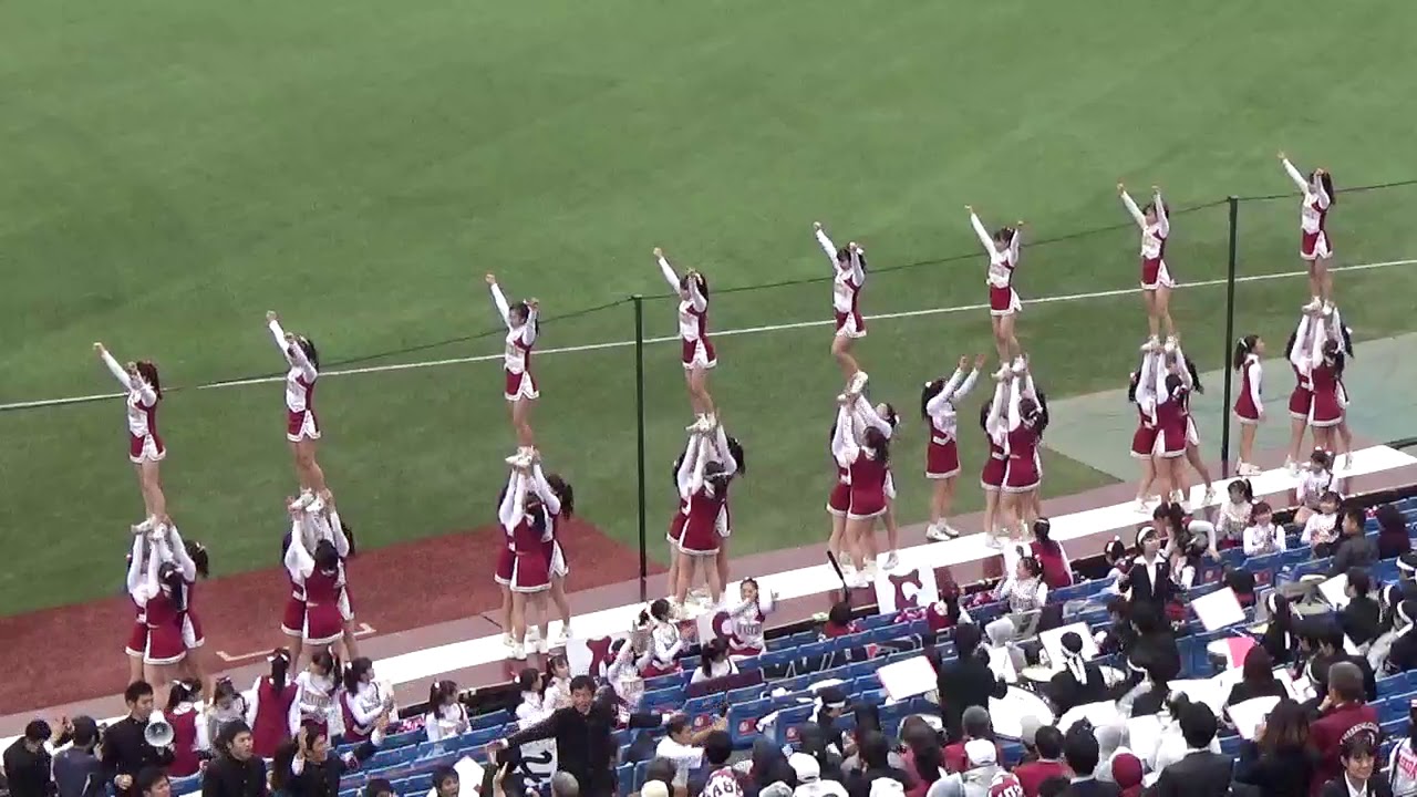 2017.10.28　早慶戦 早稲田大学チア演技
