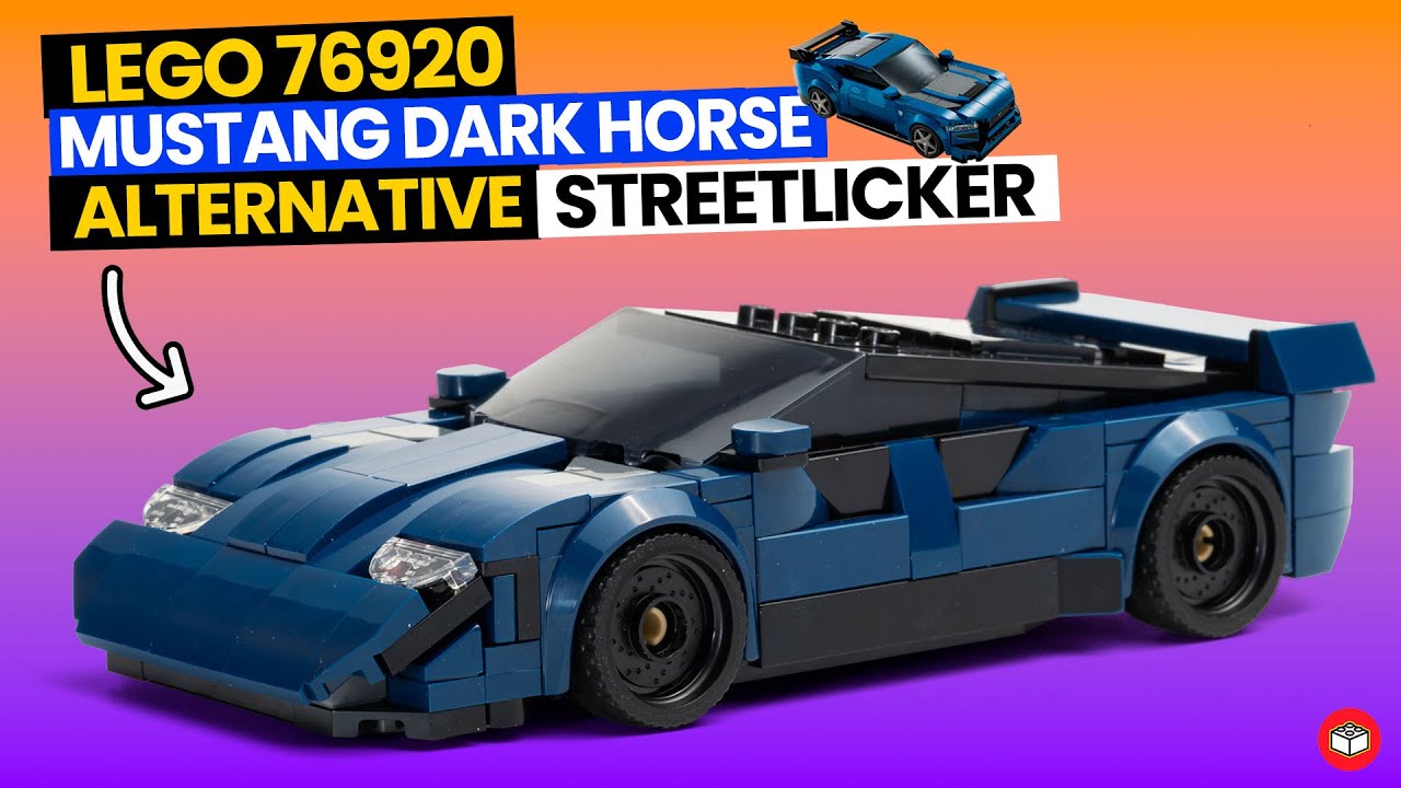 76920 Ford MUSTANG Dark Horse ▷ Streetlicker - Lego Speed Champions Alternative FREE INSTRUCTIONS