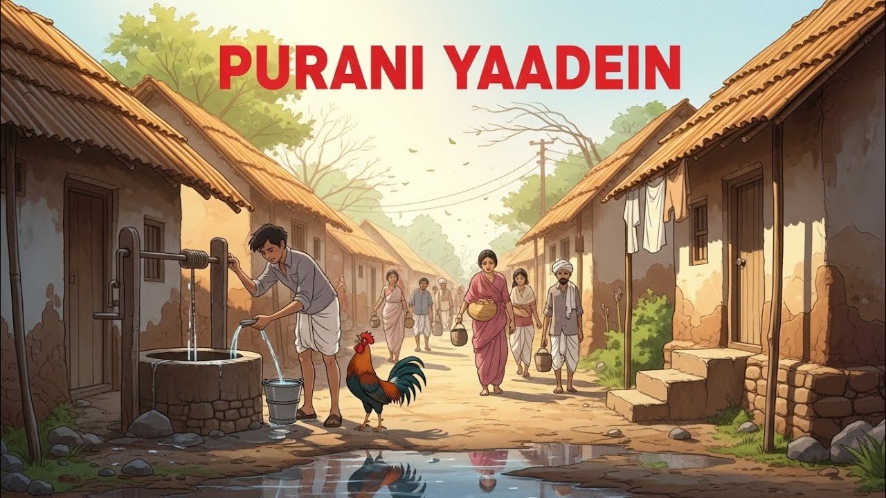 1987 Village Childhood Memories | Ghibli video | Muslim Family Story#moralstory #ghibli #old #viral 