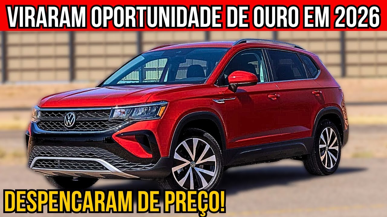 4 CARROS que DESPENCARAM de PREÇO em 2026! VIRARAM OPORTUNIDADE de OURO
