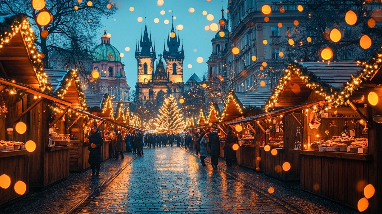 Christmas Market in Prague 2024 | Magical Walking Tour Through Old Town