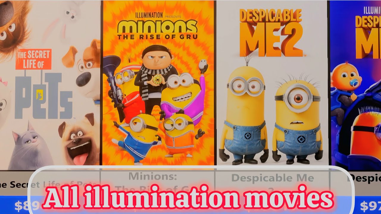 All Illumination Animated Movies Ranked by Box Office (Highest to Lowest) 💰🎥