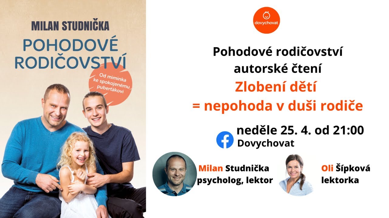 Autorské čtení z knihy Pohodové rodičovství