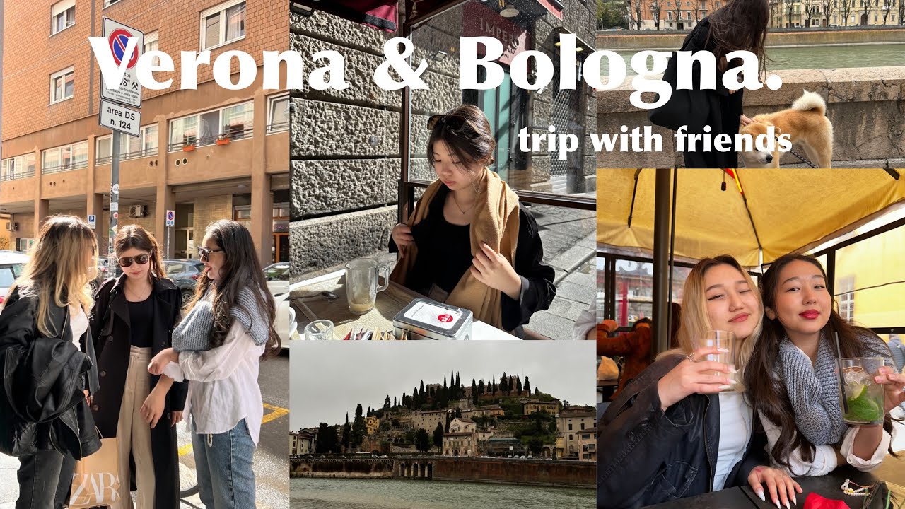TRAVEL VLOG: Verona - Bologna trip with friends | Верона мен Болоньяға саяхат