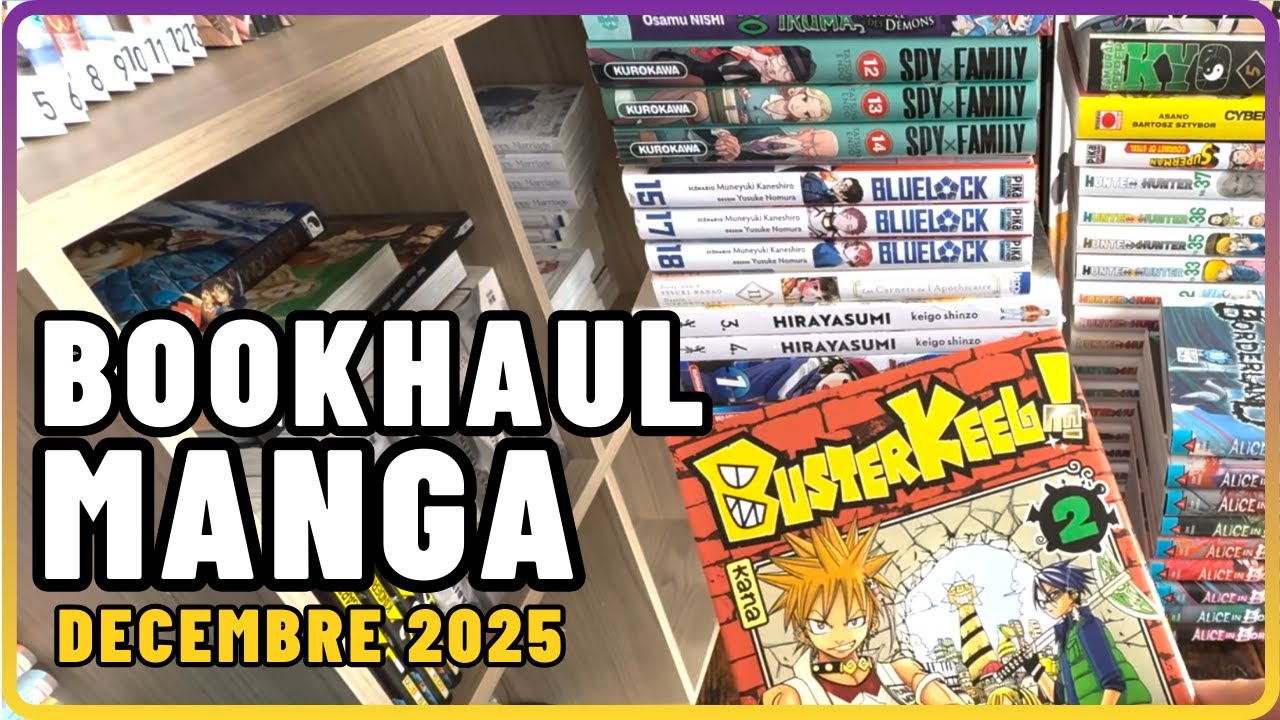J'ai rattrapé plein de séries de MANGA en fin d'année 🔥 | BOOKHAUL #06 📚
