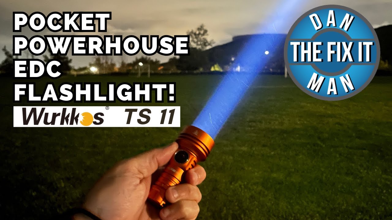 Wurkkos TS 11 Pocket EDC Powerhouse Flashlight!  616M Beam Distance! Anduril 2 User Interface! LED