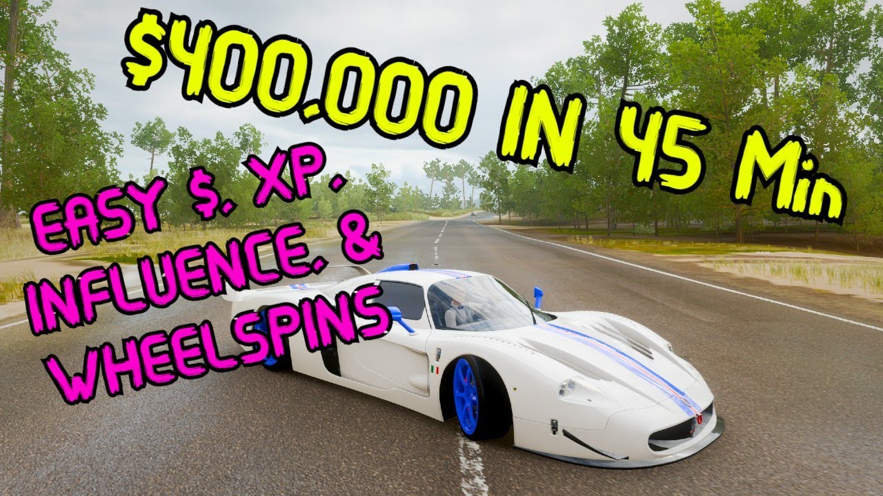 Forza Horizon 4: Fast Money, XP, Skill Points, & Influence Race! Easy Money Method No Glitches!