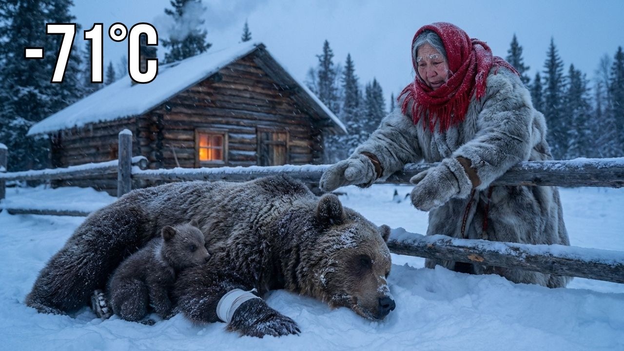 A Mother Bear Carried Her Sick Cub to the Only Human She Could Trust | –71°C Siberia