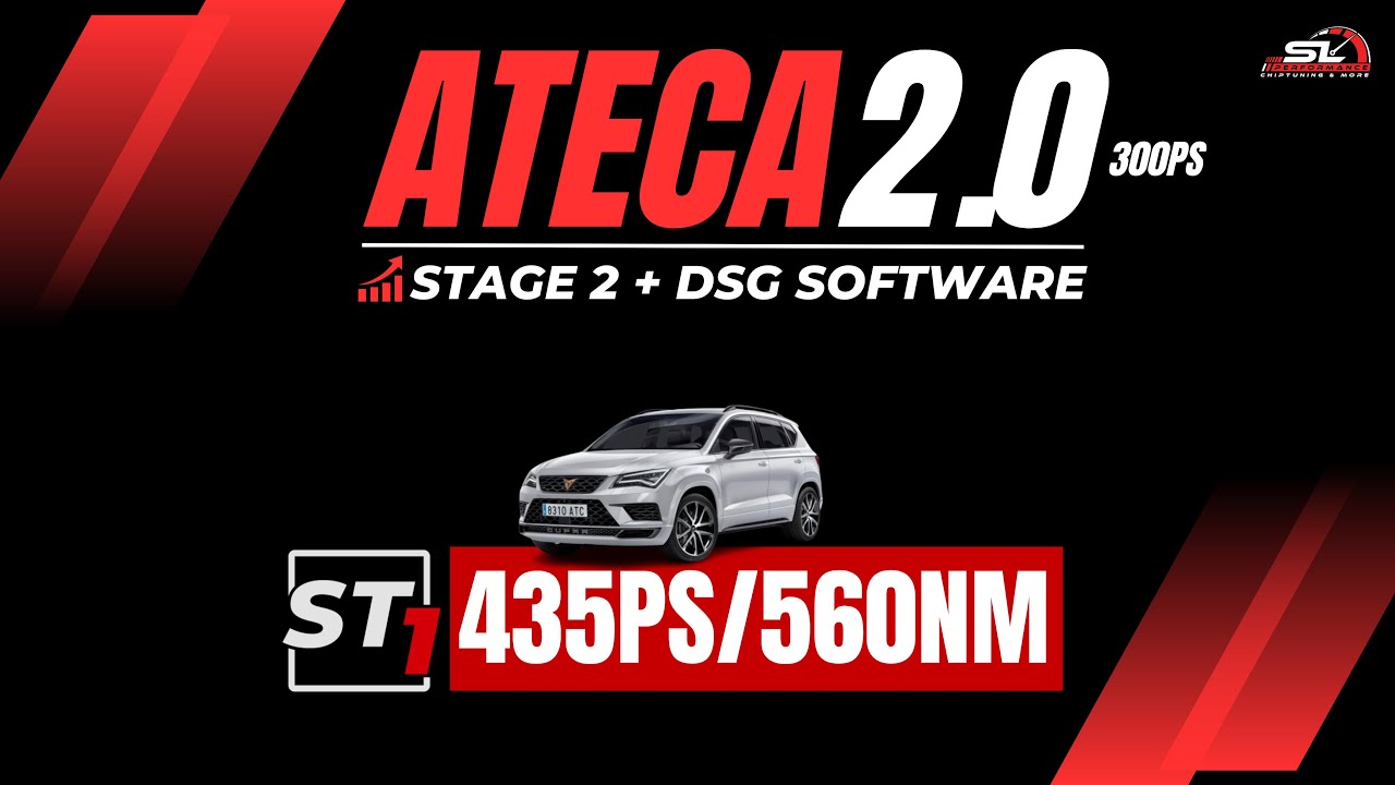Seat Ateca 2.0TSI 300PS Evo 4 Motor -  Was geht mit Stage 1 / 2? | SL Performance Chiptuning