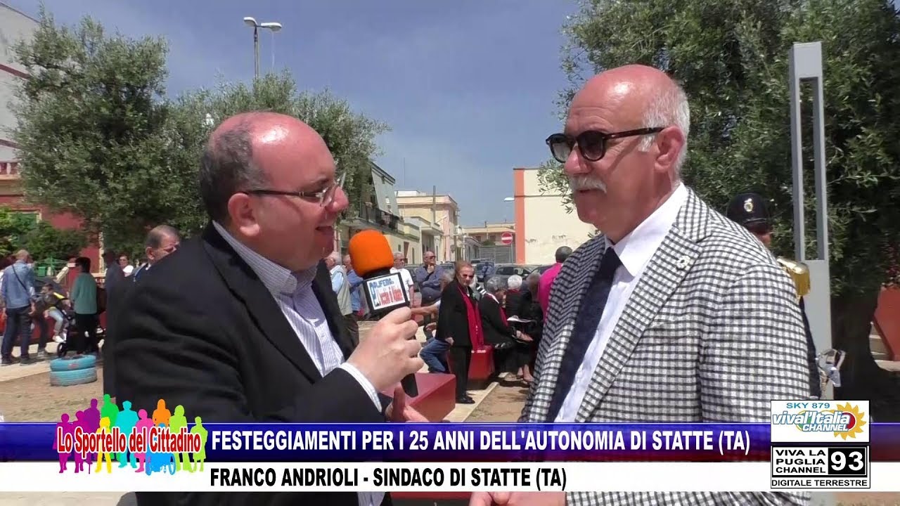 FESTEGGIAMENTI PER I 25 ANNI DELL'AUTONOMIA DI STATTE (TA) - FRANCO ANDRIOLI