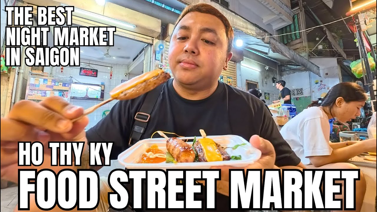 EXPLORING HO THI KY FOOD STREET MARKET | TRYING THE BEST VIETNAMESE STREET FOOD IN SAIGON!