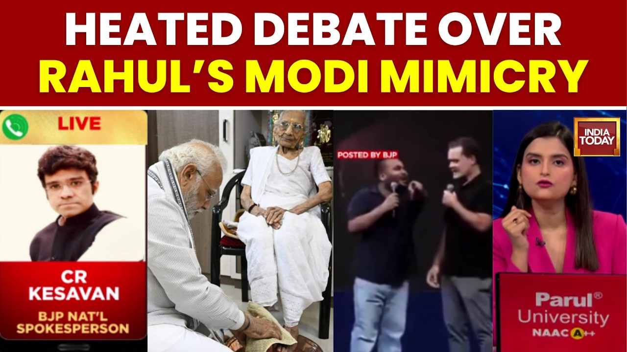 &lsquo;Mocking PM&rsquo;s Mother&rsquo;: BJP Targets Rahul Gandhi Over Indore Stage Act | CR Kesavan | India Today