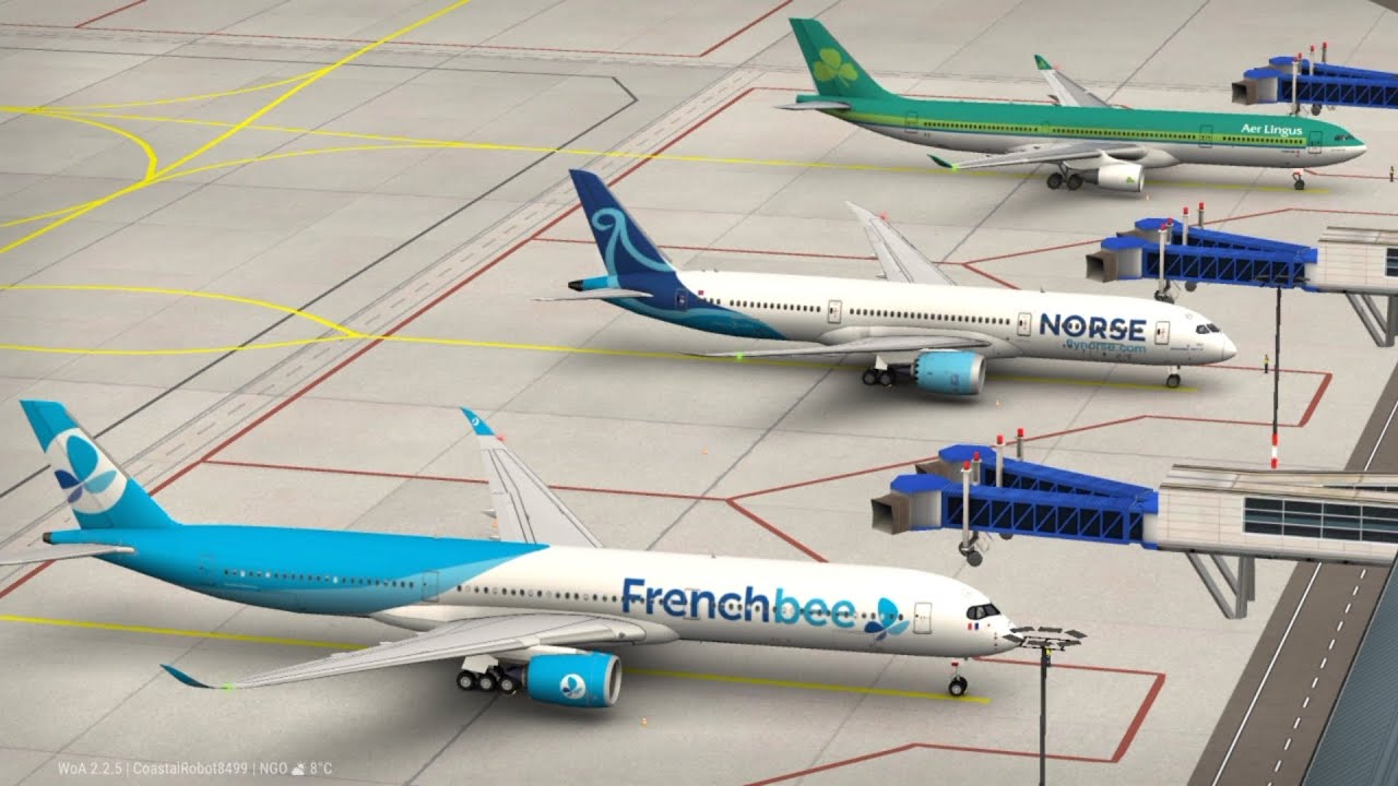 International Level (3 Stars) with New Contracts at Nagoya Airport | World of Airports | Gameplay