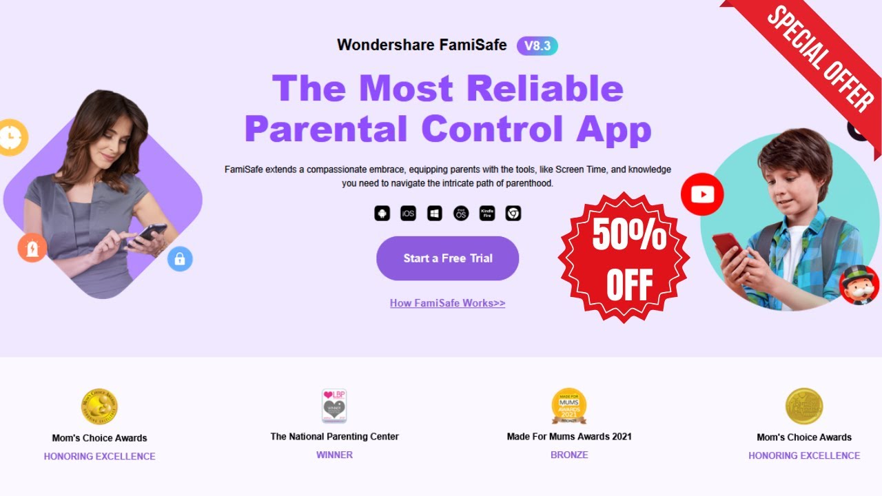 🛡️FamiSafe Coupon Code & Sale: Save Up to 🎉50% OFF Wondershare FamiSafe Parental Control App!