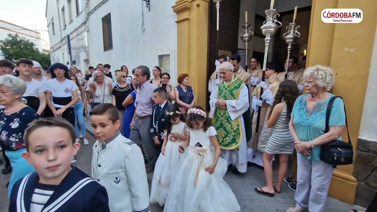 Procesión del Corpus Christi de la Hermandad de la Agonía en el Barrio Naranjo