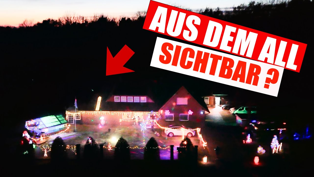 Unsere EXTREME Weihnachtsbeleuchtung – So hell, dass man uns bald aus dem All sieht! 🎄💡