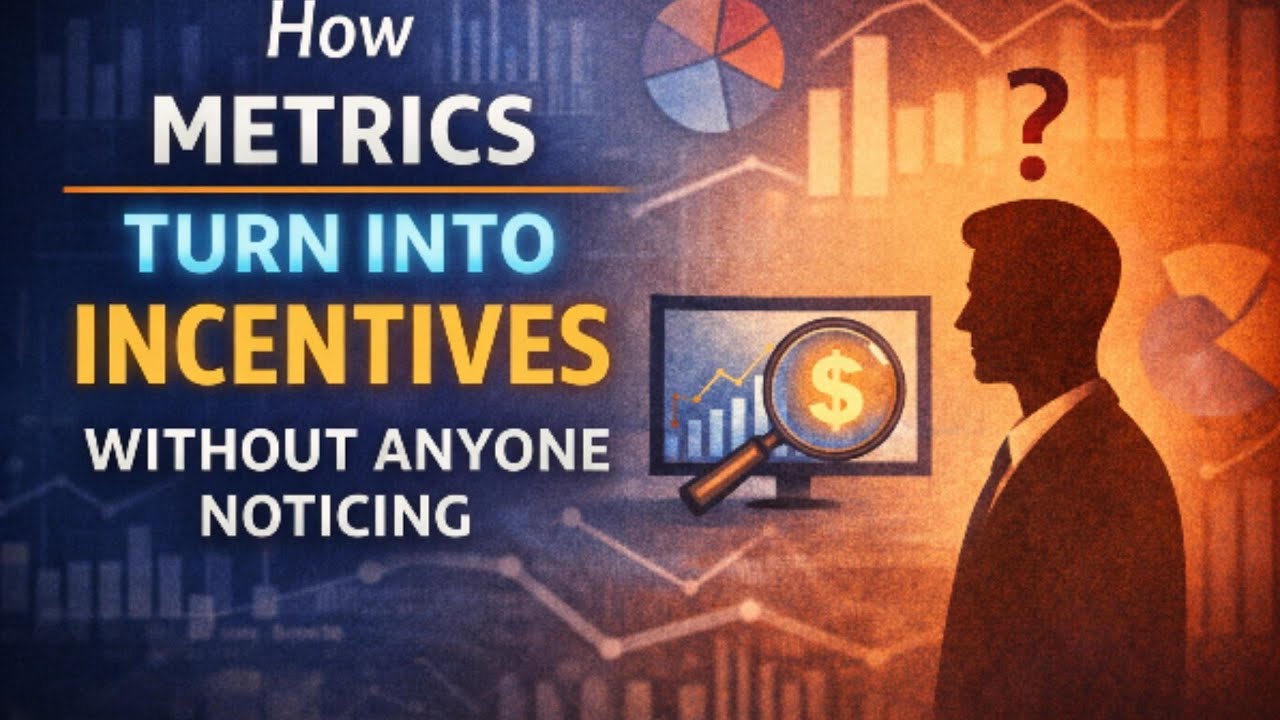 How Metrics Turn Into Incentives Without Anyone Noticing