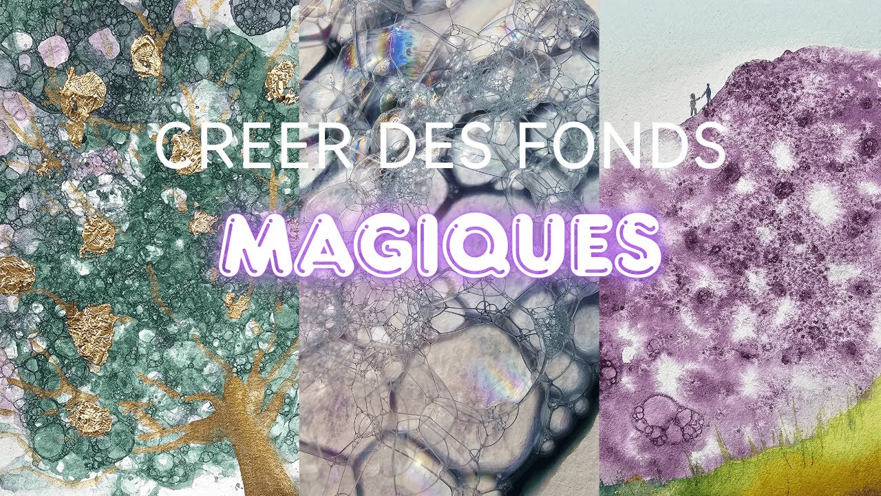 🎨 Créer des fonds MAGIQUES pour vos aquarelles avec cette technique !