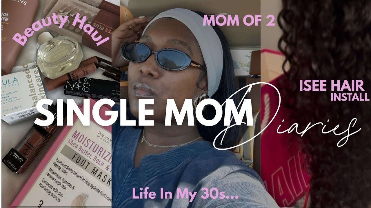 Single Mom Solo Days + Beauty Haul + Trying ISEE HAIR HALF WIG