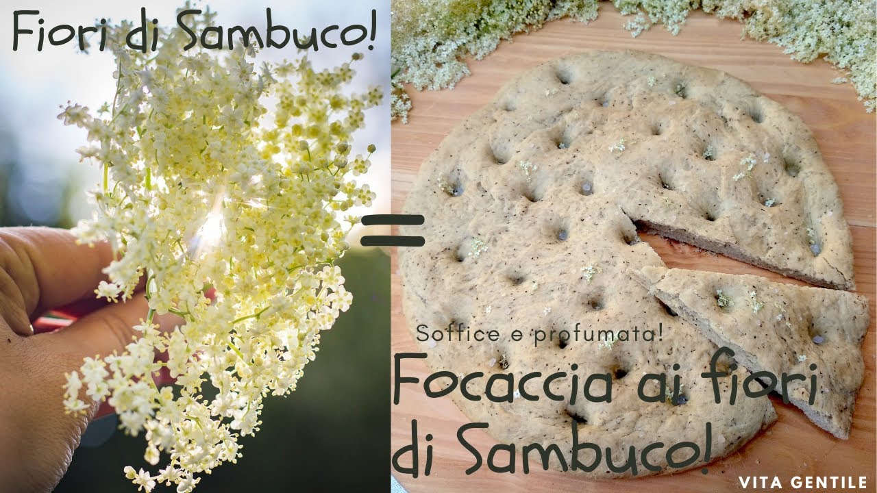 Focaccia soffice e profumatissima ai fiori di Sambuco!!! Ricetta facile da provare!!!