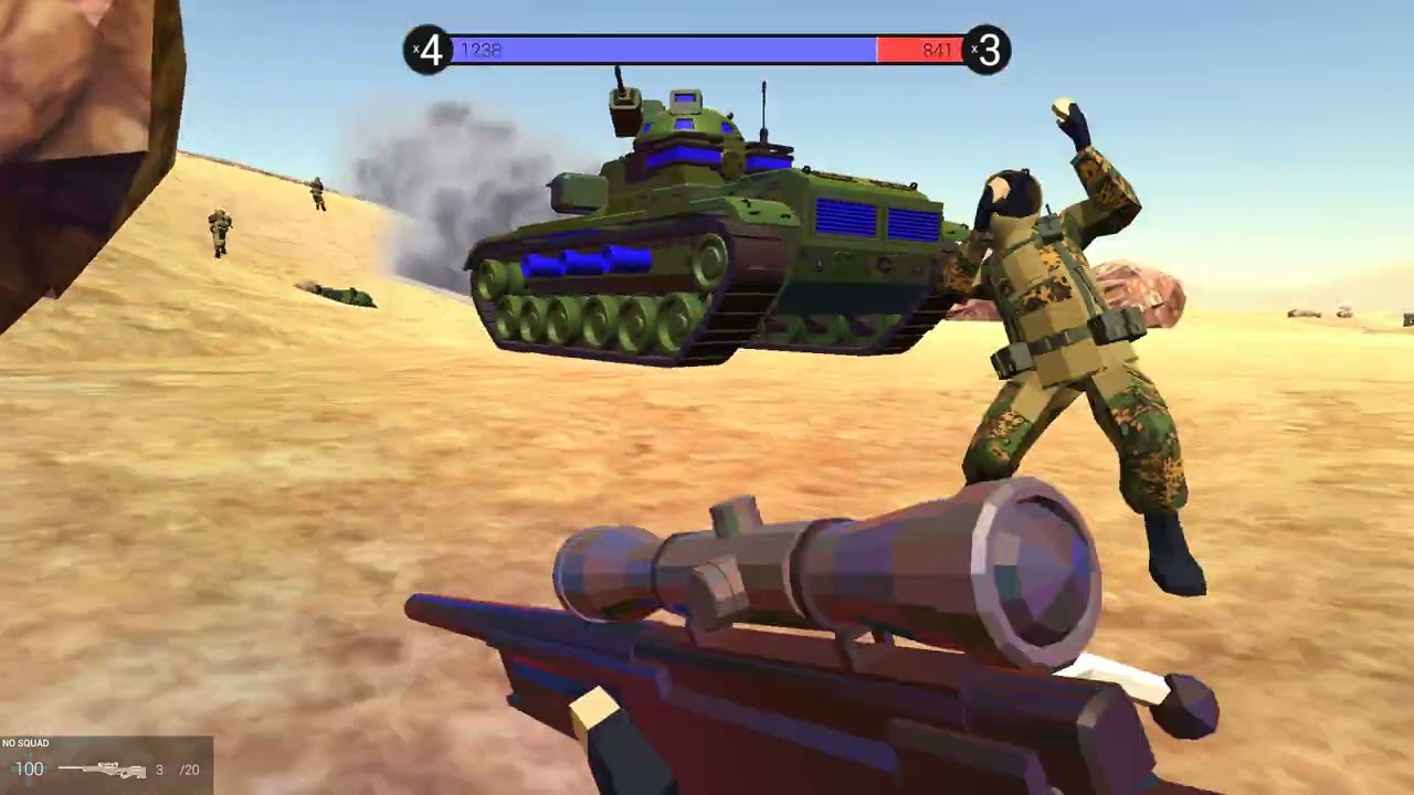 Ravenfield en la guerra en el desierto guerra completa 260 bots