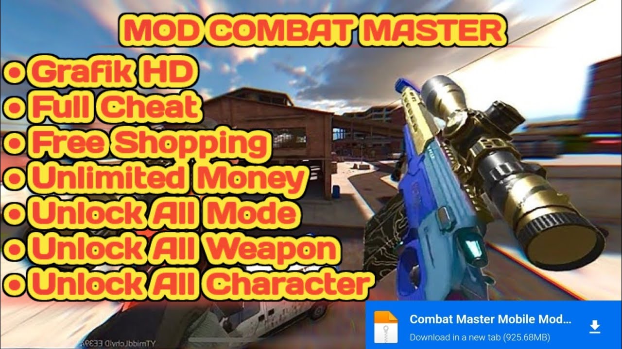 DOWNLOAD GAME MOD COMBAT MASTER | Unlimited Ammo + Aimbot + No Recoil!