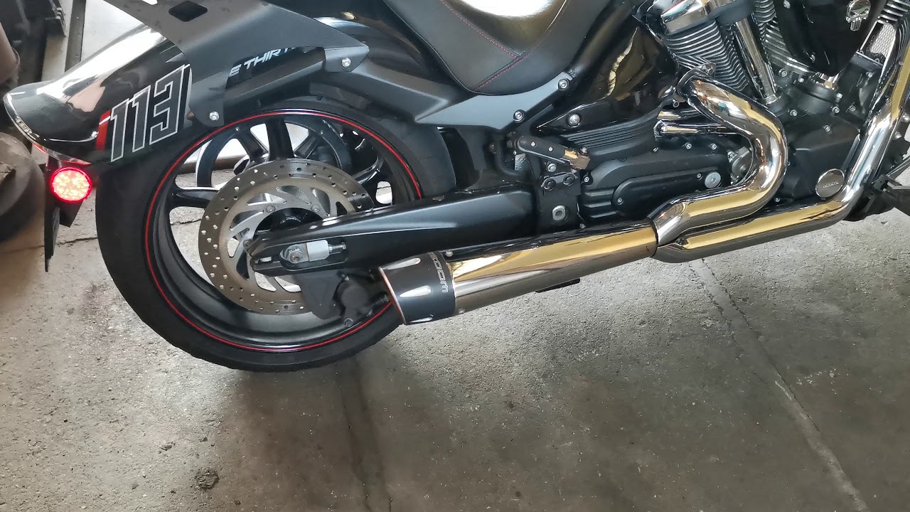 Yamaha XV 1900 Raider exhaust Freedom combat 2