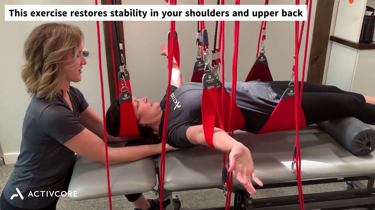 Shoulder Scapular Stabilization Exercise Performed on the Redcord Suspension System