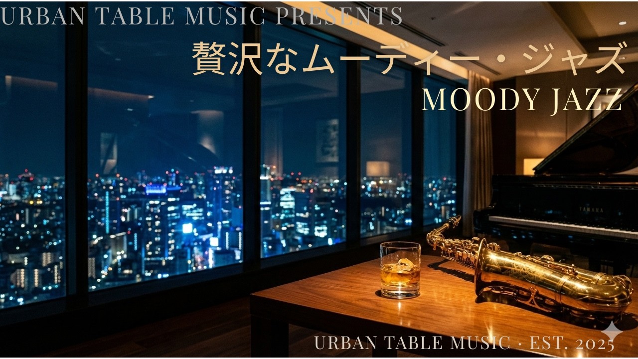 【最上の夜】都会の灯りに贅沢なムーディー・ジャズ。Luxury Lounge: Sophisticated Moody Jazz for a Premium Midnight Experience