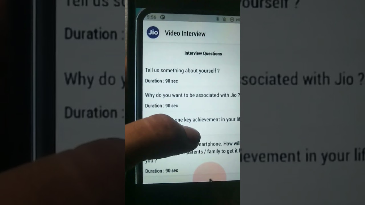 jio careers interview questions and answers
