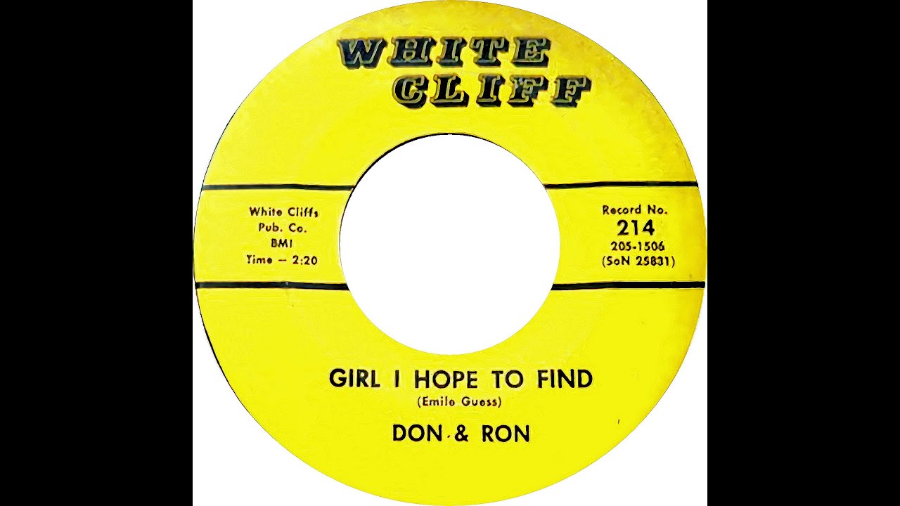 DON & RON  GIRL I HOPE TO FIND