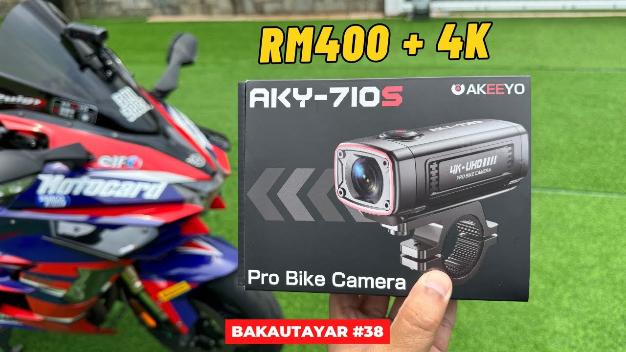 Dashcam Motor 4K PADU & MAMPU MILIK - Akeeyo 710s [#bakautayar 38]