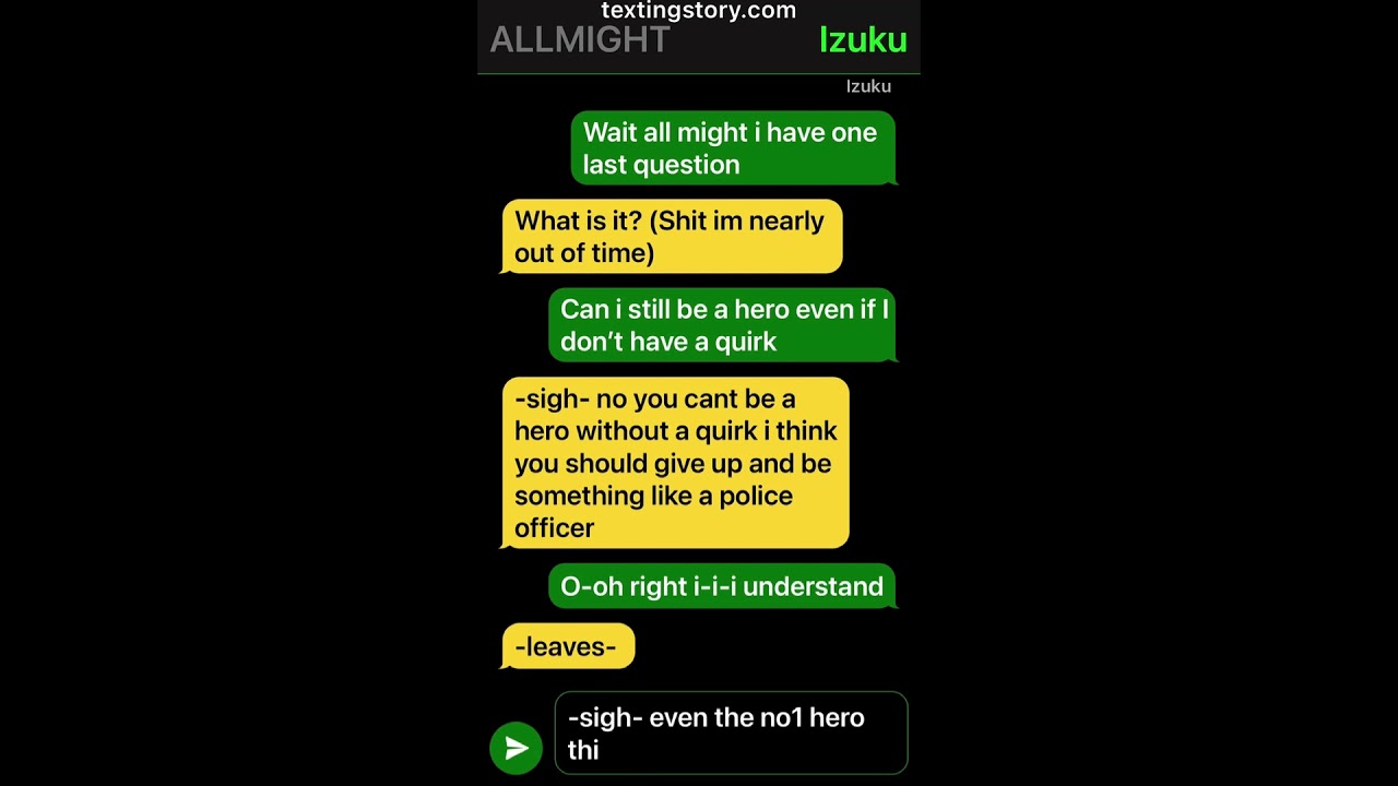 Abused deku AU || part 1|| re-upload || dadzawa || TextingStory